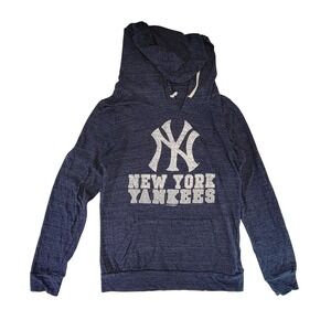 New Era New York Yankees Heathered Navy Blue Hoodie Sweatshirt Men's Size S